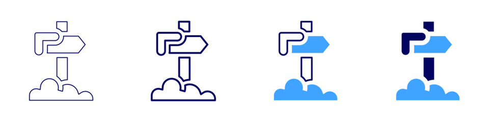 Road rage icon in 4 different styles. Thin Line, Line, Bold Line, Duotone. Duotone style. Editable stroke