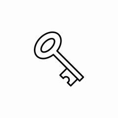 Key access security icon vector sign