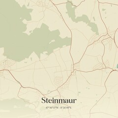 Obraz premium Vintage map of Steinmaur, Switzerland.