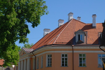 roofs of old Tallinn Estonia