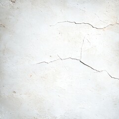 Obraz premium Textured cracked white wall closeup with natural light casting shadows.