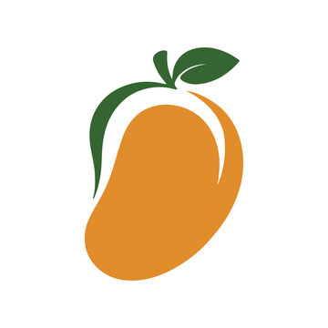 logo mango built on geometric shapes vector illustration
