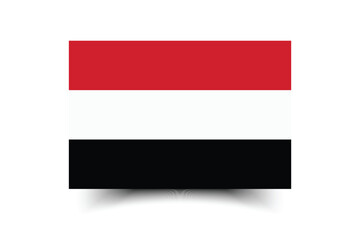 Yemen flag official colors and proportion digital vector illustration. 