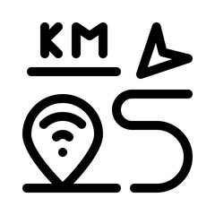 fitness tracker line icon