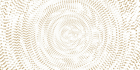 Subtle Golden Dotted Abstract Pattern Background