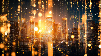 Naklejka premium Gold or gold color for use in designs or illustrations in advertising or wallpaper.