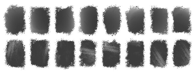 Collection of grunge banner , abstract, Overlay texture set, paint, grunge frame set, damaged, old, brush, rough, vintage, Different types of texture Background, Retro Vector collection