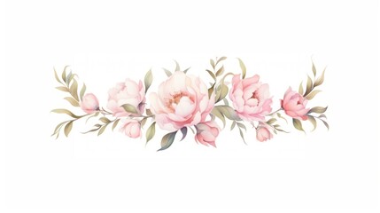 Naklejka premium Peonies pattern flower plant.