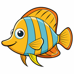 vector illustration of a fish