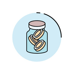 Savings Jar vector icon