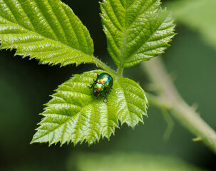 Bunter Hohlzahn-Blattkäfer (Chrysolina fastuosa) © Lothar Lenz