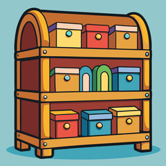 box, furniture, wood, wooden, chest, cabinet, old, brown, antique, drawer, vintage, cupboard, treasure, open, case, design, home, table, kitchen, suitcase, interior, drawers, house, travel, cartoon