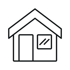 Home line icon editable stroke house vector sign for real estate marketing home improvement projects digital interfaces websites apps print materials