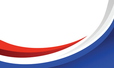 Modern business background of red and blue curved lines