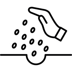 Seeds Sowing Icon