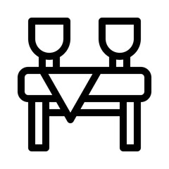family traditions line icon