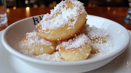 Restaurant Dessert Powdered Sugar Dumplings