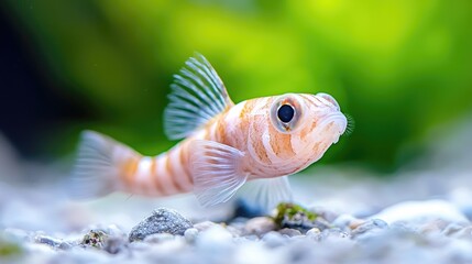 Aquatic life, fish swimming, underwater world, vibrant colors, aquarium background
