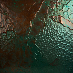 Metal textures in rich green and brown tones showcasing intricate surface details