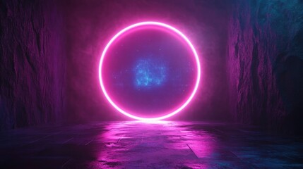 Futuristic Flow Glowing Waves in Purple and Blue, Dynamic Elegance Modern Dark Abstract Background, Radiant Technology Shiny Lines and Abstract Waves