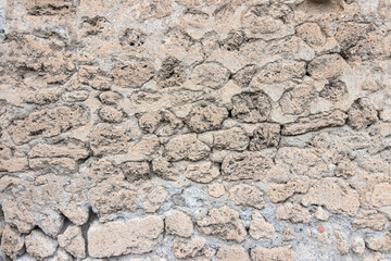 Unique Close-Up View of Rustic Textured Stone Wall Surface