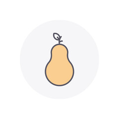 avocado vector icon stock ilustration