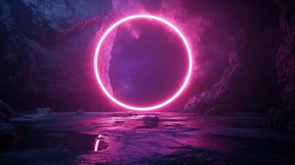 Futuristic Flow Glowing Waves in Purple and Blue, Dynamic Elegance Modern Dark Abstract Background, Radiant Technology Shiny Lines and Abstract Waves