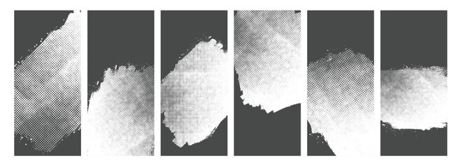 Set of grunge banners, abstract, black grunge frame set, damaged, Overlay texture set, paint, rough, brush, vintage, Different types of texture Background