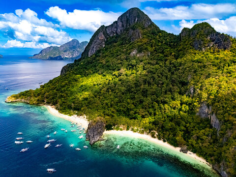 Seven Commandos Beach near El Nido, Palawan Island, Philippines