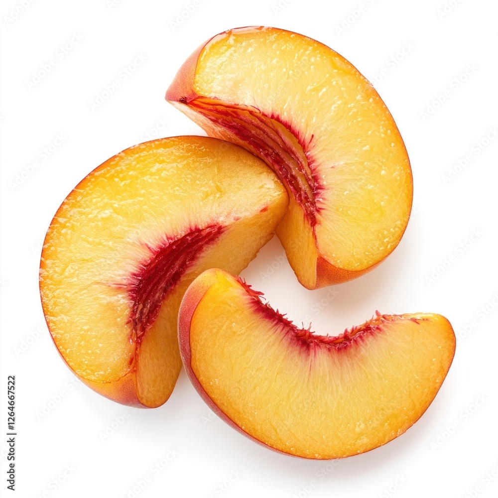 Canvas Prints Sliced peaches fruit slices weaponry.