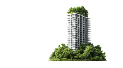 Innovative green architecture building design urban environment 3d model modern aesthetic...