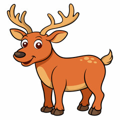 Fototapeta premium vector illustration of a deer