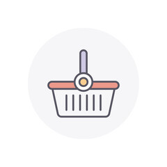 Shopping Basket vector icon stock ilustration