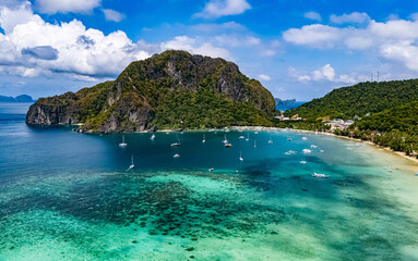 Fototapeta premium Corong Corong Beach in El Nido, Palawan, Philippines