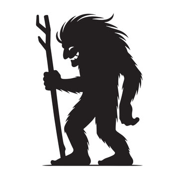 recommend clip art: Unique Troll silhouette created for fantasy storytelling and digital art - Troll illustration - Troll vector - mythical creature silhouette
                    