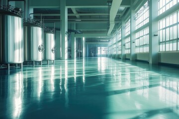 Fototapeta premium Large room with many windows