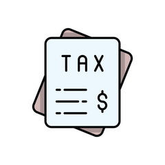 Tax Document vector icon