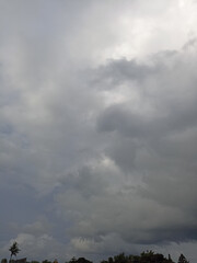 cloudy sky. Black clouds are a sign that it will rain