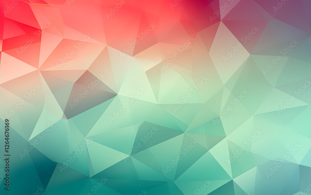 Fototapete multicolor polygonal illustration, which consist of triangles. geometric background in origami style