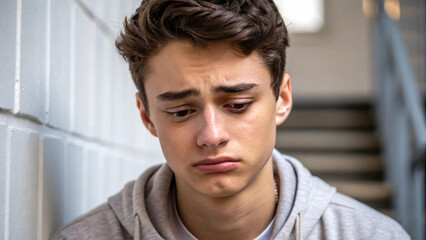 portrait of a depression young man