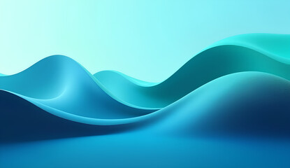 Modern Gradient Wave Pattern in Shades of Blue and Green Symbolizing Progress, Innovation, and Forward Motion