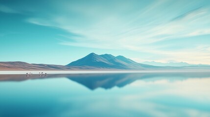 Serene Mountain Lake Reflection