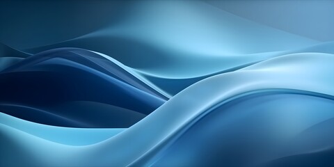 Obraz premium Blue abstract waves background; digital art, website design