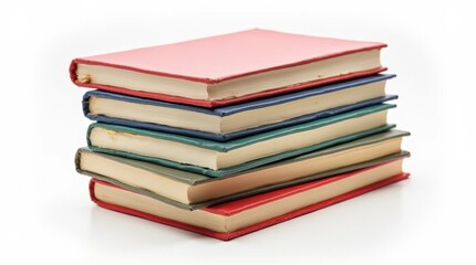 Stack of Hardcover Books in Various Colors