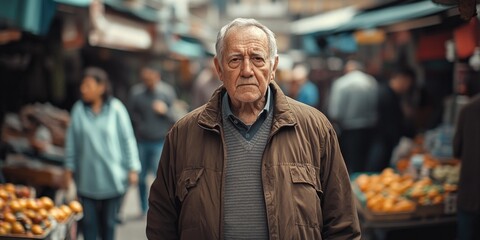 Old Man in Market