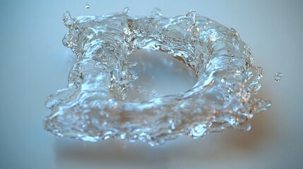 Abstract Water Ring: A Captivating Display of Liquid Dynamics