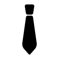 Black silhouette necktie, tie neckwear business professional formal fashion accessory
