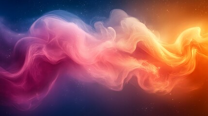 Fototapeta premium Nebulous aurora of vibrant cosmic energies in a galaxy far away