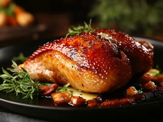 Fototapeta premium Roasted duck - ai