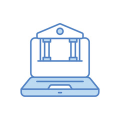 Fototapeta premium Online Banking vector icon